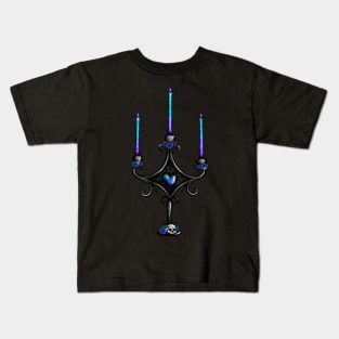 Dark Glitter Candlestick Kids T-Shirt